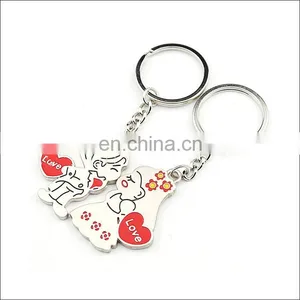 Custom Couple Metal Keychains Wholesale thumbnail-1
