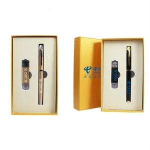 Custom Christmas Business Gift Set ,Pen and USB Flash Drive Office Gift Set, China Wholesale Unique Gift Idea thumbnail-5