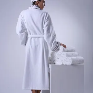 Eliya Custom Embroidered Hilton Hotel Bathrobe For Sales - Buy Promotional Cotton Quilted Mens Silk Bathrobe Hilton Hotel Bathrobe thumbnail-1
