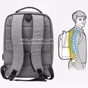 Slim Multifunction Commercial With USB Charging Port Laptop Backpack thumbnail-4