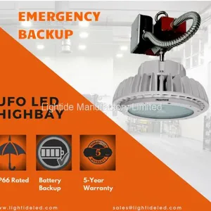 Lightide IP65 Rated 150 Watts LED Emergency High Bay Lighting w/ Battery Backup and 5 Years Warranty thumbnail-2