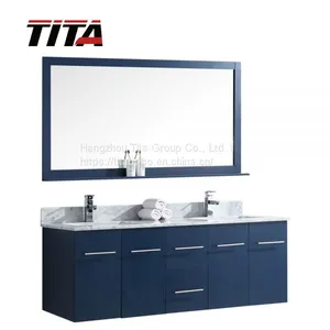 Popular Navy Blue Bathroom Vanity T9341-60/72 thumbnail-1