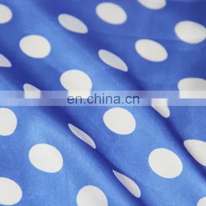 High Quality 50d*75d Polka Dot Printed Stretch Satin Fabric for Dress thumbnail-3