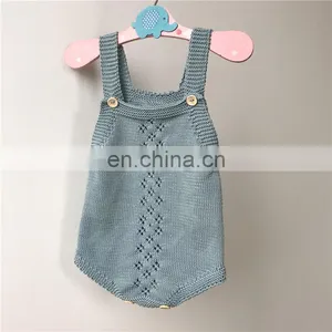 Baby Knitting Rompers Cute Overalls Newborn Baby Girls Boys Clothes Infantil Baby Girl Boy Sleeveless Romper Jumpsuit thumbnail-3