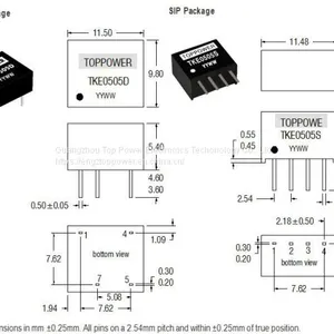 ISOLATED POWER SUPPLY WITH Single Output DC/DC Converters 1W thumbnail-2