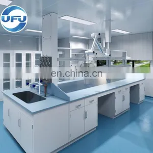 Lab Furniture Experiment Island Bench Steel Lab Work Table thumbnail-3