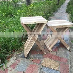 New Garden Outdoor Folding Stool - Wooden Foldable Bar Stool Chair - Made in Vietnam Products thumbnail-1