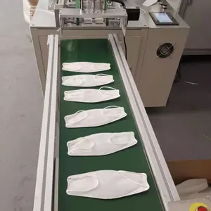 Cup Shape Face Mask Making Machine Korean Fish Shaped Kf94 Inner Folding Ear Mask Machine thumbnail-2