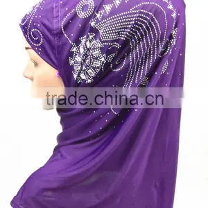 A236 Newest Design Fashion Beaded Muslim Hijab thumbnail-1