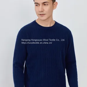 Autumn Season Mens Cashmere Jumpers Cashmere Clothing thumbnail-3