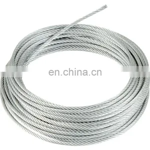 Galvanized Steel Wire Rope 10mm 3/4 Znic Wire Rope 3mm For Safety Rigging thumbnail-1