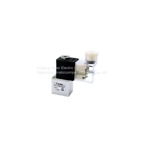 AC220V Normally Open 2/2way Mini Air Compressor Solenoid Control Valve thumbnail-2