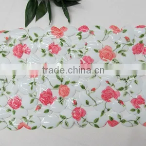 Printed Rose Flower Bathtub Mat Bath Mat thumbnail-1