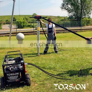 Hydraulic Ground Screw Pile Driver / Screw Piles Installation Equipment thumbnail-3