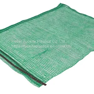 Firewood Mesh Bag Red PP Leno 20kg 25kg 30kg Firewood Packing Breathable Mesh Bag thumbnail-2