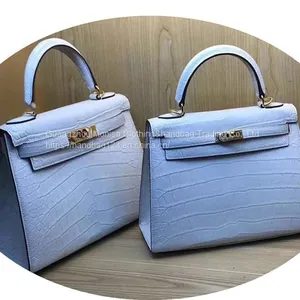 Himalayan Bag Women's Crocodile Leather Women's Bag 2022 New Luxury Brand Leather Bag Hand-Held Platinum Bag thumbnail-2