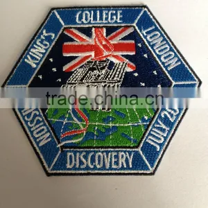 2014 China Embroidery Patches London College King's Mission Discovery thumbnail-1