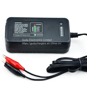 AC/DC Power Adapter 11V 3.3A 3 Cell LiFePO4 Battery Charger With Fuel Gauge thumbnail-1