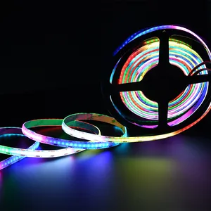 High Density 5m Dc5v Digital Rgb Colorful Flexible Cob Led Strip1008leds/m Addressable Rgb ic COB Led Light Strip thumbnail-1