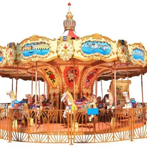 Children's Horse Playground Equipment Ride Small Indoor Carousel For Kids thumbnail-1