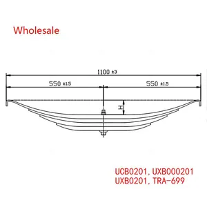 UCB0201, UXB000201, UXB0201, TRA-699 Traily Trailer Parabolic Spring Arm Wholesale For Fruehauf thumbnail-2
