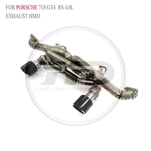 HMD Titanium Exhaust Catback is Suitable for Porsche 718 GT4 GTS RS 4.0L Auto Modification Parts Valve Muffler With Tips Whatsapp+86 18946955156 thumbnail-4