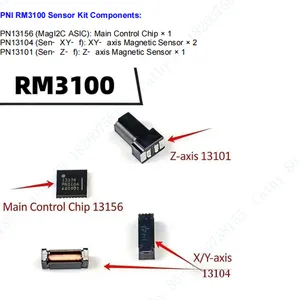 RM3100 Four Piece Set PNI131561310113104 Geomagnetic Sensor Three-axis Magnetic Field Electronic Compass thumbnail-3