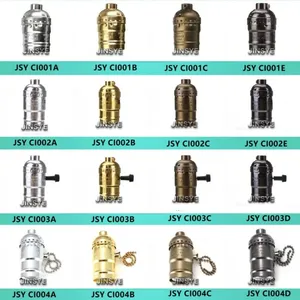 Vintage Socket E26 Bronze Lamp Holder Bulb Socket With Switch thumbnail-5