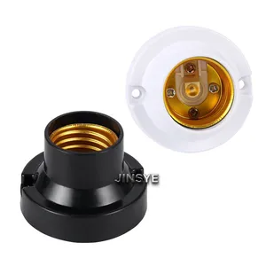 Black White Lamp Holder E27 Batten Ceiling Lampholder Bulb Lamp Socket thumbnail-1