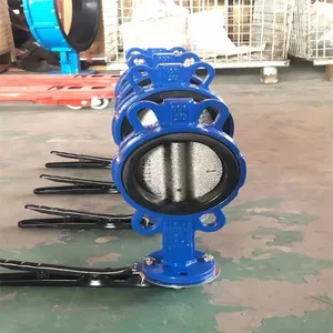Jingdie Hugong Valve D71x Handle Soft-sealed Wafer Butterfly Valve Dn50, 100, 150 thumbnail-2