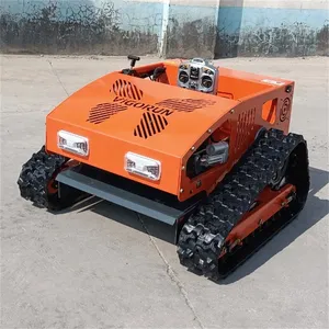 Gasoline/Electric Hybrid Cordless Remotely Controlled Lawn Cutting Machine 800mm Cutting Width 4Km/H Speed High Torque Engine thumbnail-6