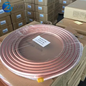 1/2 3/4 Copper Coil Pipe AC Air Conditioner Copper Tube 3/8 Rolling Pancake Copper Pipe thumbnail-4
