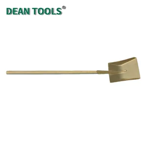Non-Sparking Brass Square Shovel With Long Handle Industrial Safety Hand Tool thumbnail-1