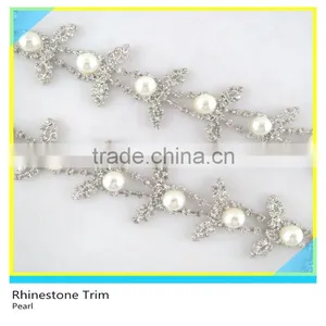 Fancy Rhinestone Trimming 888 Crystal Material,Wholesale Pearl and Rhinestone Trimming thumbnail-2