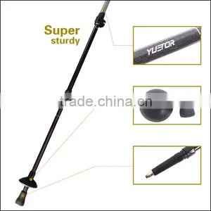 3 Sections Retractable External Quick Lock Carbon Fiber Trekking Pole Hiking Stick Supplier's Choice thumbnail-6
