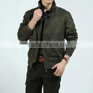 Men's Army Green Winter Garments Leisure Coat Plus Size Clothing thumbnail-1