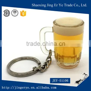 Mini Beer Glass Shaped Acrylic Keychain thumbnail-1
