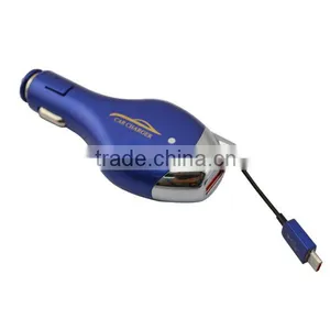 Small 5v Car Charger Charging for All 5V Products,such as Mobile Phone, MP4,GPS,PSP,IPAD, Digital Camera, Bluetooth Devices Etc. thumbnail-1