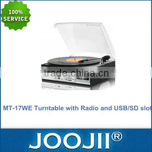 Turntable & Cassette Player & Radio Player With USB/SD Encoding, Hot Selling Record Turntable Player thumbnail-1