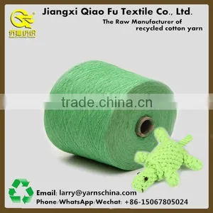 Customized Recycled Open End Polyester Blended Cotton Yarn Pet Toy Free Yarn Samples thumbnail-5