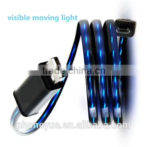 Guangzhou High Quality Led Visible Moving Running Micro Usb Cable for Wholesale thumbnail-1