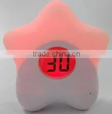 Digital Room Thermometer Silicone LED Color Changing Night Light thumbnail-4