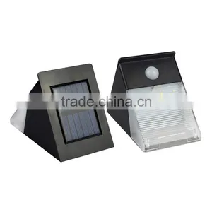 Quality Goods 12 Led Solar Human Body Induction Lamp Solar Wall Lamp Solar Garden Lamp Triangle Shape Led Light thumbnail-1