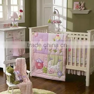 100% Cotton Embroidery Nursery Bedding Set thumbnail-4