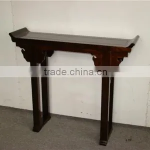 Chinese Style Furniture Dark Brown Console Table thumbnail-1