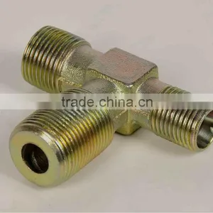 Hydraulic T-connector Hydraulic Tee Fittings thumbnail-1