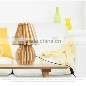 JK-879-12 Best Sale Wooden Table Light Home Decor Hotel LED Wood Table Lamp thumbnail-5