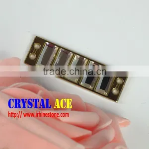 Best Price Bikini Connector Rhinestone, Crystal Rhinestone Ribbon Buckle for Bikini Decoration thumbnail-4