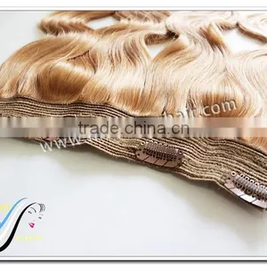 Cheap 100% Human Hair Clip in Hair Extension100% Human Hair Best Selling thumbnail-1