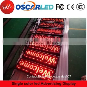 Hou Selling High Brightness P10 Outdoor Single Color Led Screen in Shenzhen Oscarled thumbnail-1